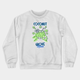 Coconut Grove Miami Crewneck Sweatshirt